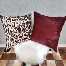 16x16 Inches 18x18 Inches 20x20 Inches Genuine Leather Cowskin Throw Pillow Cover  Genuine Cowhide Pillow Cover